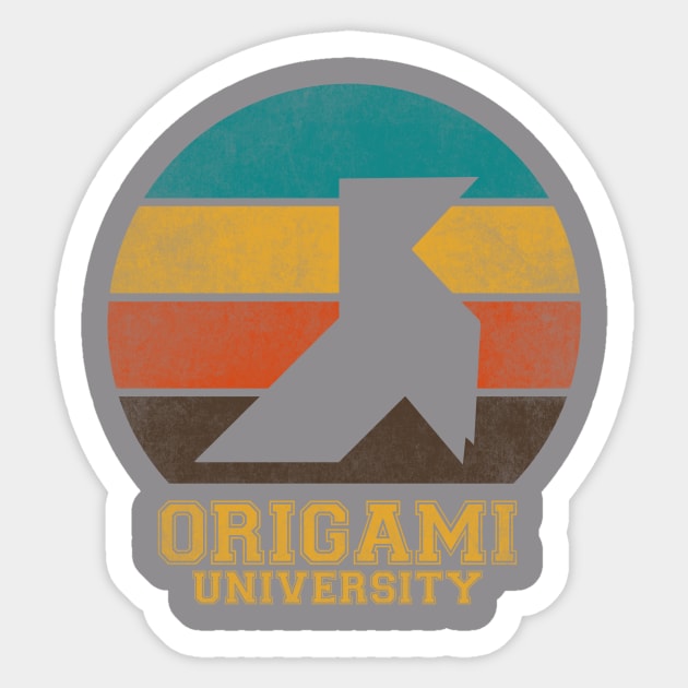 Origami University Sticker by meegle84